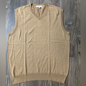 Turnbury Large Tan Men’s Sweater Vest